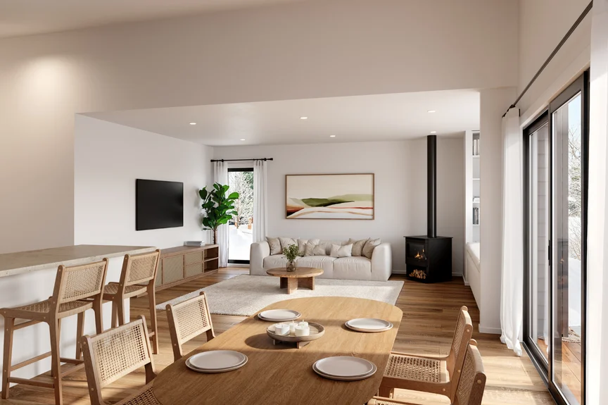 The Dinner Plain Project - Custom Anchor Homes Prefab Modular Home - Interior